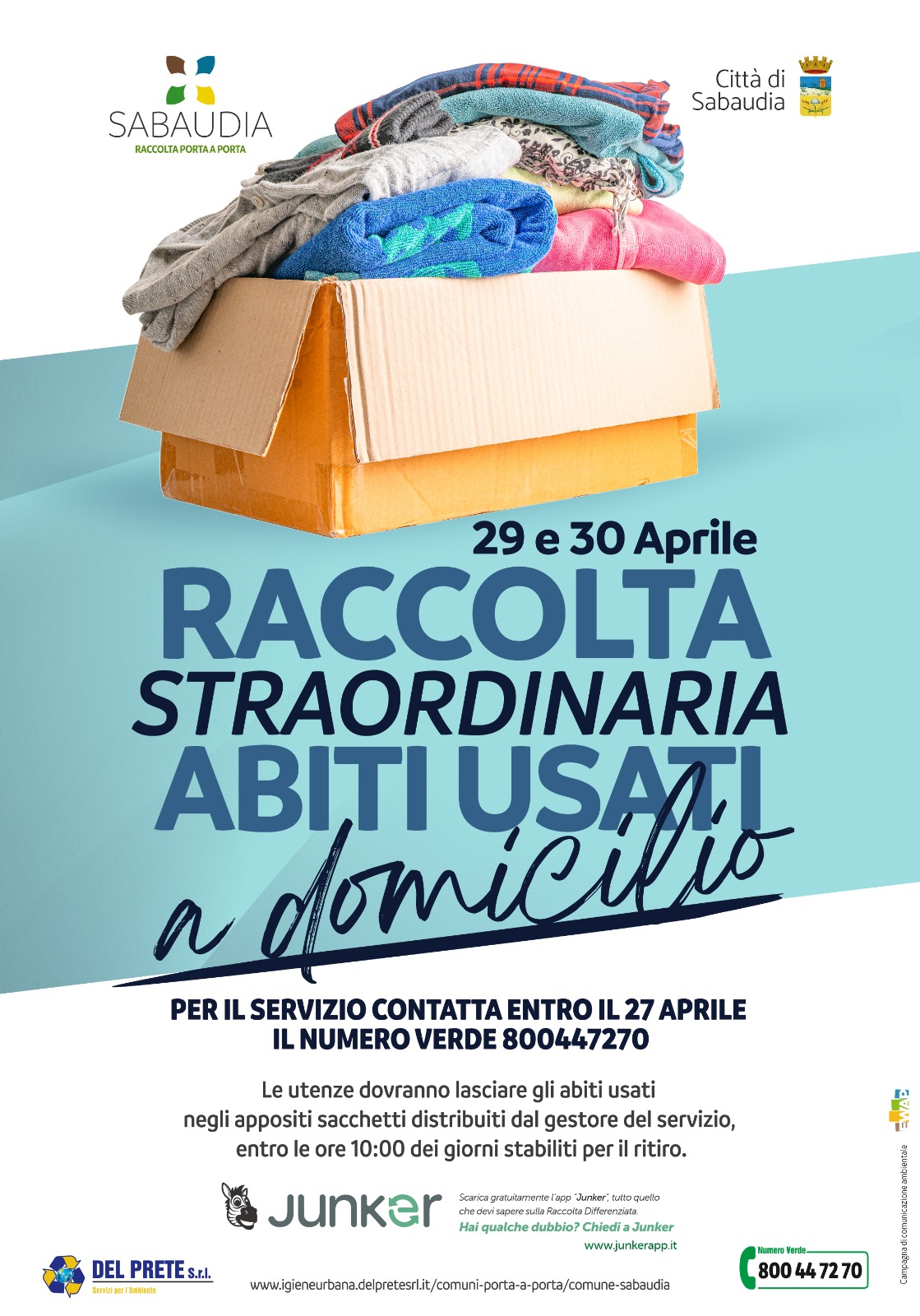 Locandina Sabaudia Isola ecologica mobile estate 2021