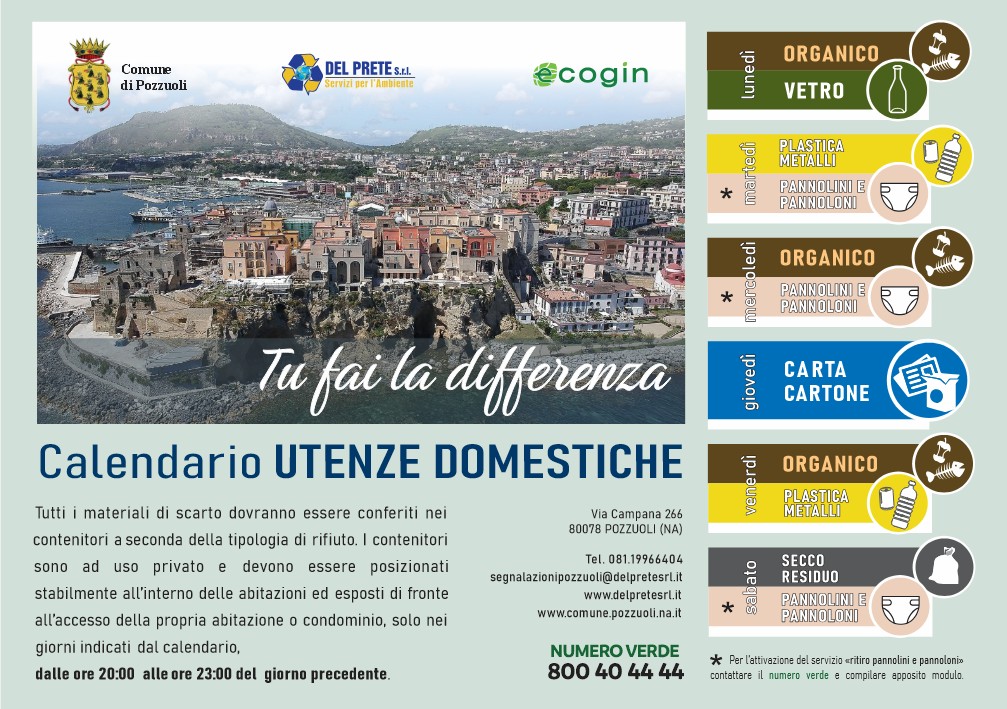 Calendario Utenze Domestiche Comune di Pozzuoli
